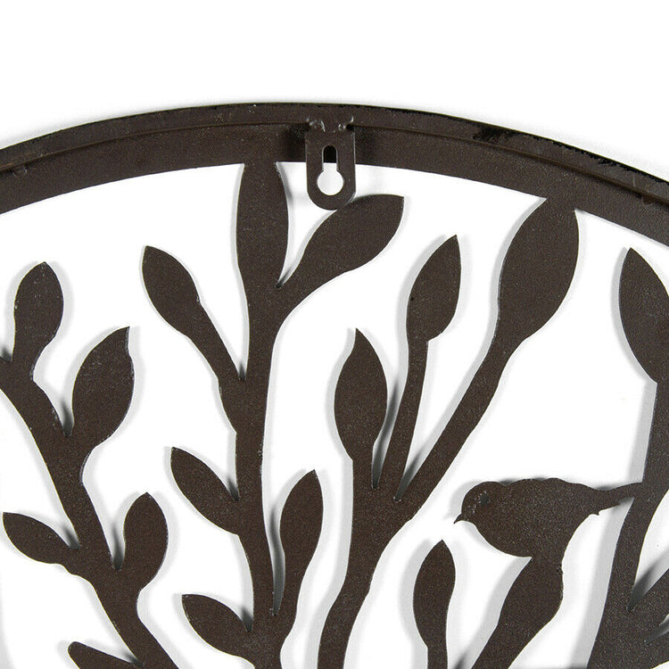 Rustic 50cm Tree of Life & Birds Metal Wall Art