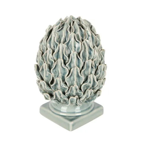 French Hamptons Ceramic decorative Artichoke Finial 23cm/ Tealight candle holder