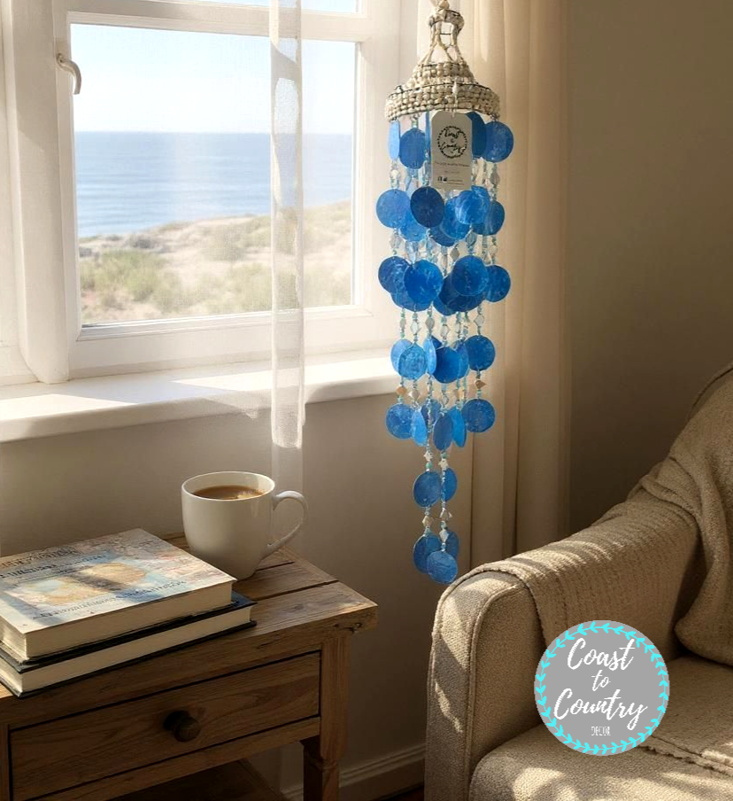 🌊 Coastal Calm with Capiz Charm