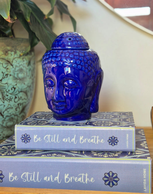 Ceramic Oil Burner Buddha Incense Holder Aromatherapy Essential wax melts