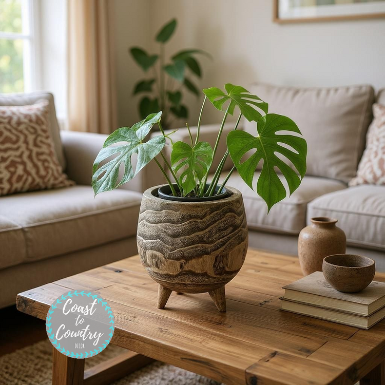 Wooden Planter Lg handcrafted on legs