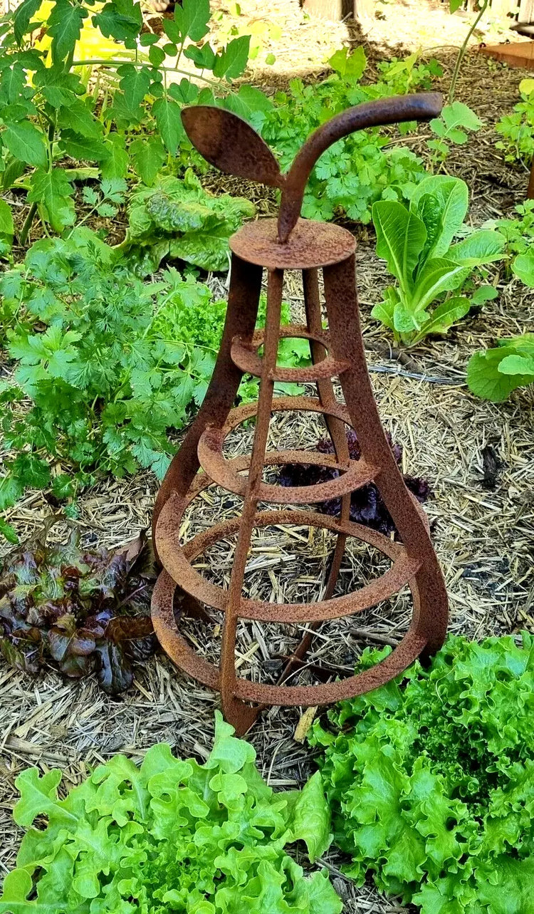 Coast to Country Decor Rusty Apple Pear Garden Art Ornament Sculptures 30/45cm