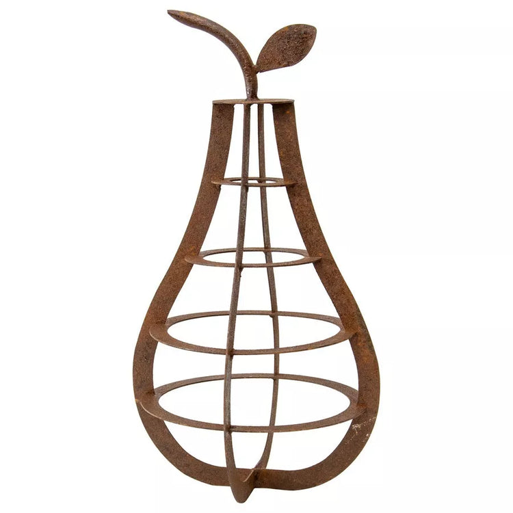 Coast to Country Decor Rusty Apple Pear Garden Art Ornament Sculptures 30/45cm