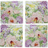 Spring Floral Ceramic Coaster 4 set