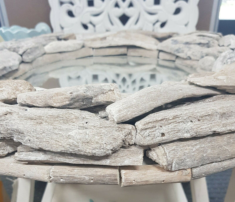 Coastal Driftwood Handcrafted Mirror 50cm